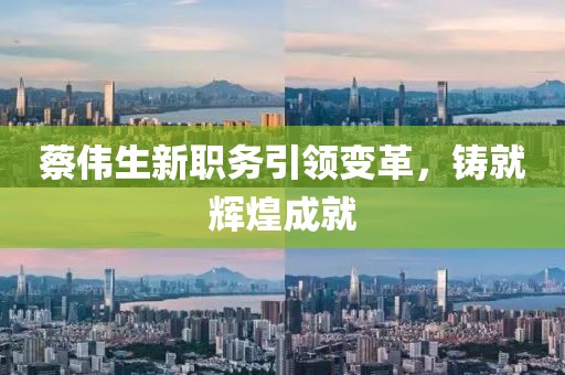 蔡伟生新职务引领变革，铸就辉煌成就