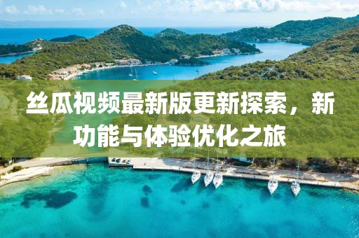 丝瓜视频最新版更新探索，新功能与体验优化之旅