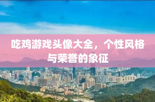 吃鸡游戏头像大全，个性风格与荣誉的象征