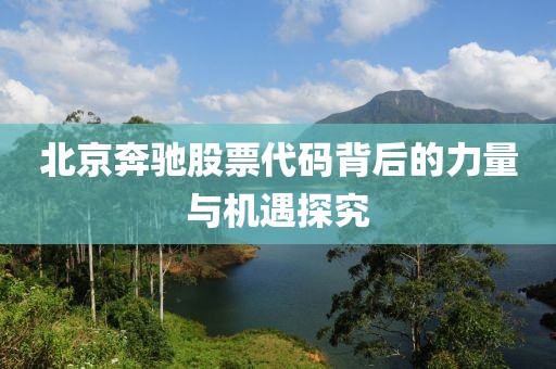北京奔驰股票代码背后的力量与机遇探究