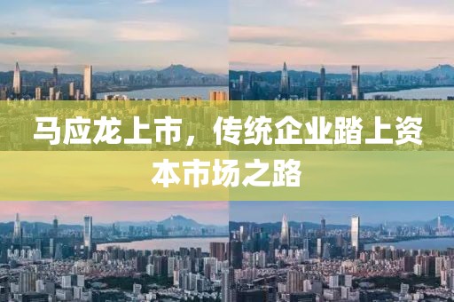 马应龙上市，传统企业踏上资本市场之路