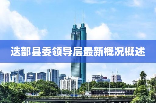 迭部县委领导层最新概况概述