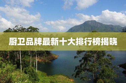 厨卫品牌最新十大排行榜揭晓