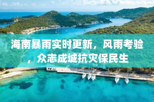 海南暴雨实时更新，风雨考验，众志成城抗灾保民生