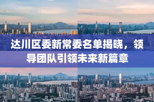 达川区委新常委名单揭晓，领导团队引领未来新篇章