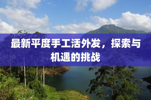最新平度手工活外发，探索与机遇的挑战