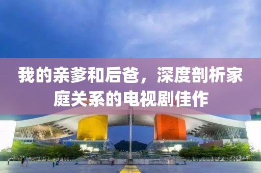 我的亲爹和后爸，深度剖析家庭关系的电视剧佳作