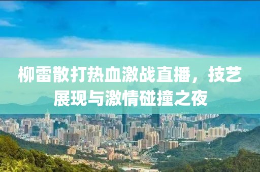 柳雷散打热血激战直播，技艺展现与激情碰撞之夜