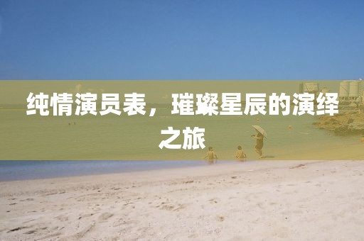 纯情演员表，璀璨星辰的演绎之旅