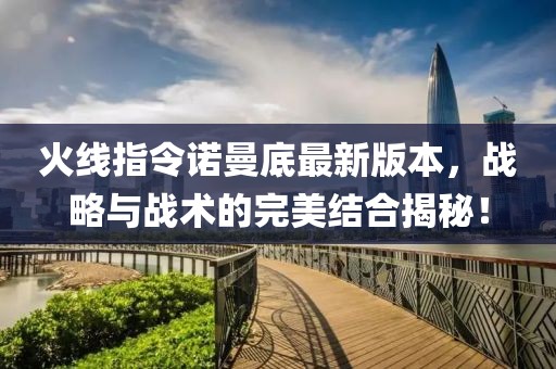 火线指令诺曼底最新版本，战略与战术的完美结合揭秘！