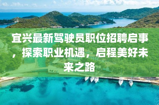 宜兴最新驾驶员职位招聘启事，探索职业机遇，启程美好未来之路
