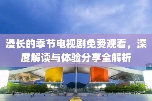 漫长的季节电视剧免费观看，深度解读与体验分享全解析