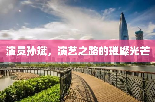 演员孙斌，演艺之路的璀璨光芒