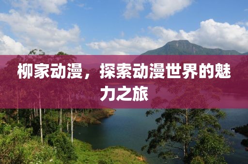 柳家动漫，探索动漫世界的魅力之旅