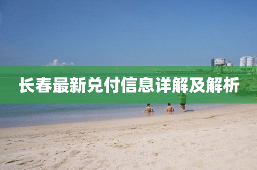 长春最新兑付信息详解及解析