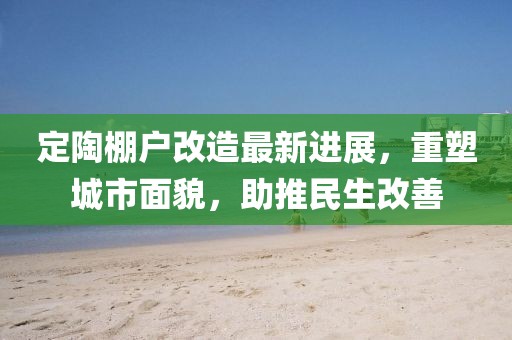 定陶棚户改造最新进展，重塑城市面貌，助推民生改善