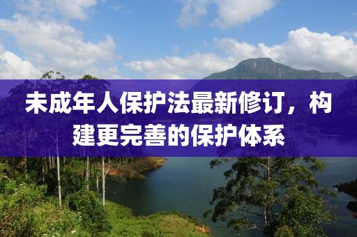 未成年人保护法最新修订，构建更完善的保护体系