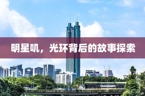 明星叽，光环背后的故事探索