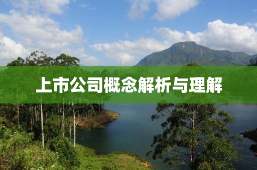 上市公司概念解析与理解