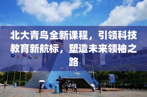 北大青鸟全新课程，引领科技教育新航标，塑造未来领袖之路