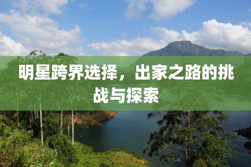 明星跨界选择，出家之路的挑战与探索