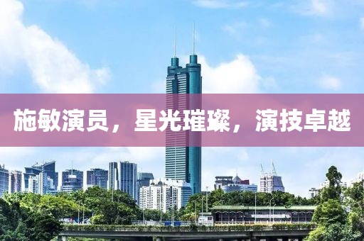 施敏演员，星光璀璨，演技卓越