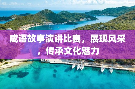 成语故事演讲比赛，展现风采，传承文化魅力