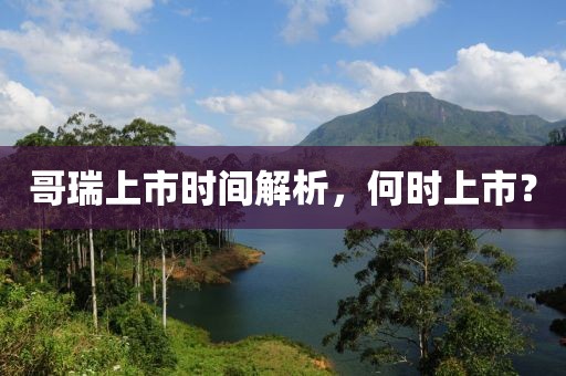哥瑞上市时间解析，何时上市？