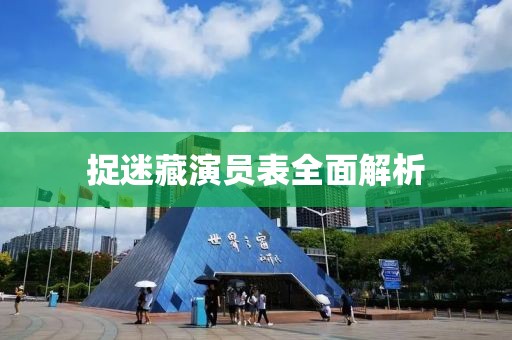 捉迷藏演员表全面解析
