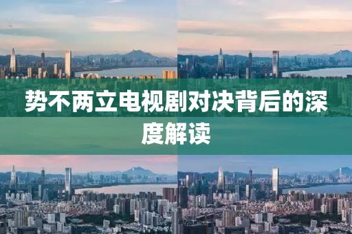 势不两立电视剧对决背后的深度解读