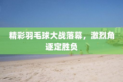 精彩羽毛球大战落幕，激烈角逐定胜负