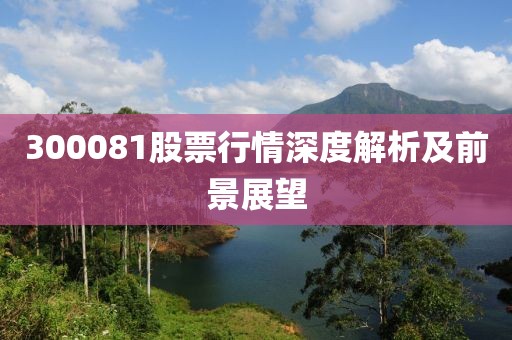 300081股票行情深度解析及前景展望
