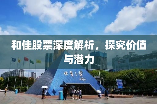 和佳股票深度解析，探究价值与潜力