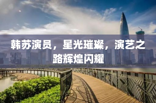 韩苏演员，星光璀璨，演艺之路辉煌闪耀