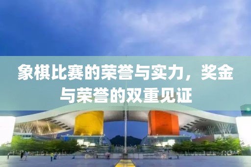 象棋比赛的荣誉与实力，奖金与荣誉的双重见证