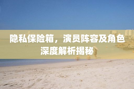 隐私保险箱，演员阵容及角色深度解析揭秘