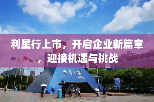 利星行上市，开启企业新篇章，迎接机遇与挑战