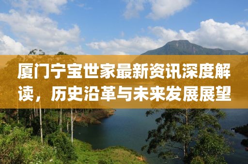 厦门宁宝世家最新资讯深度解读，历史沿革与未来发展展望