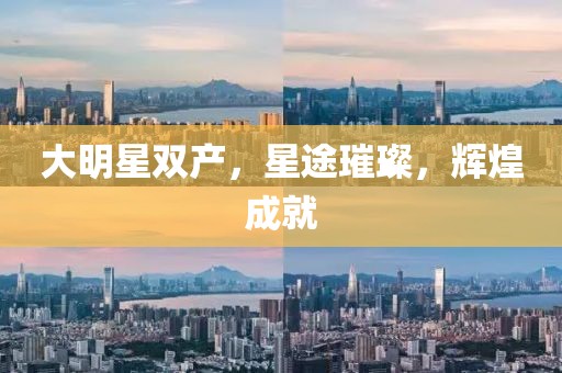 大明星双产，星途璀璨，辉煌成就