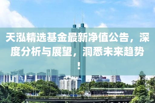 天泓精选基金最新净值公告，深度分析与展望，洞悉未来趋势！