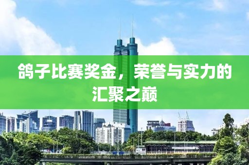 鸽子比赛奖金，荣誉与实力的汇聚之巅