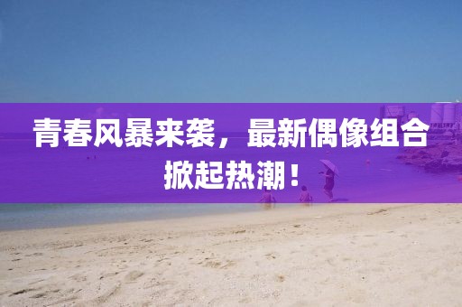 青春风暴来袭，最新偶像组合掀起热潮！