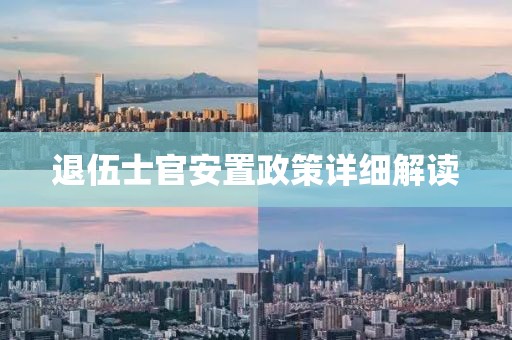 退伍士官安置政策详细解读