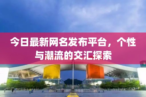 今日最新网名发布平台，个性与潮流的交汇探索