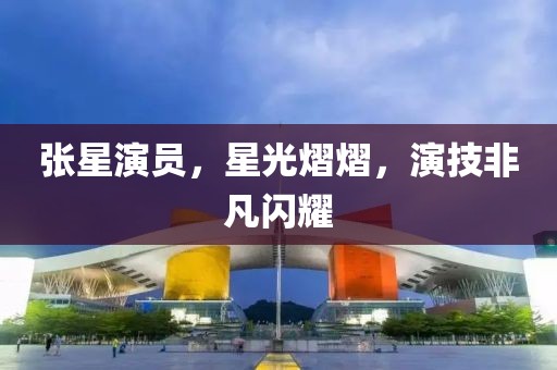 张星演员，星光熠熠，演技非凡闪耀