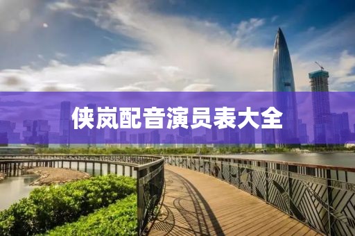 侠岚配音演员表大全