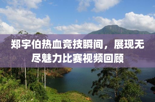 郑宇伯热血竞技瞬间，展现无尽魅力比赛视频回顾