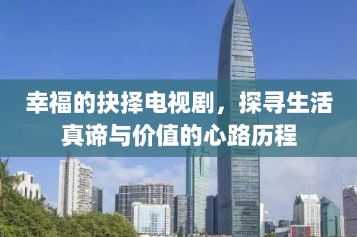幸福的抉择电视剧，探寻生活真谛与价值的心路历程