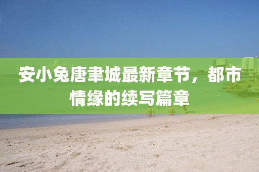 安小兔唐聿城最新章节，都市情缘的续写篇章