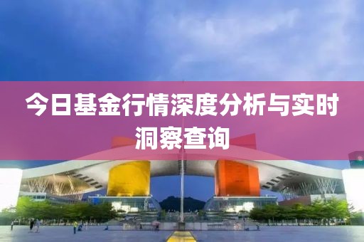 今日基金行情深度分析与实时洞察查询